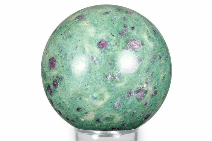 Polished Sphere Of Rubies In Fuchsite - India #342988